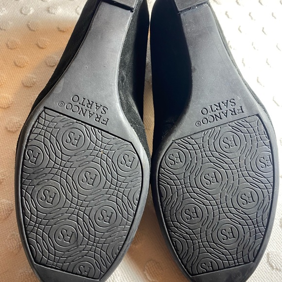 Franco Sarto Women's Black Suede Wedge Heel Shoes - Picture 10 of 16